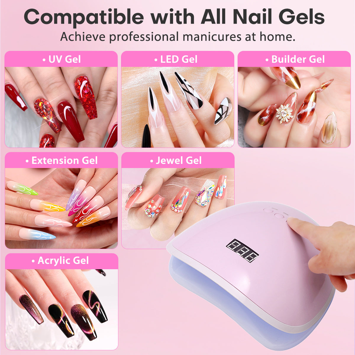 Salon Professional LED/UV Nail Lamp Dryer S8