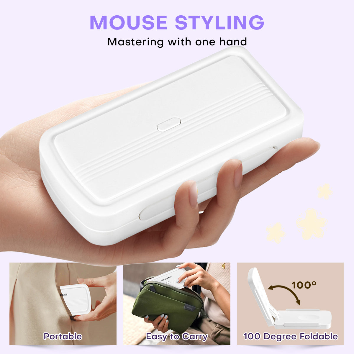 Slim Foldable UV LED  Nail Lamp: Space-Saving Design MINI12