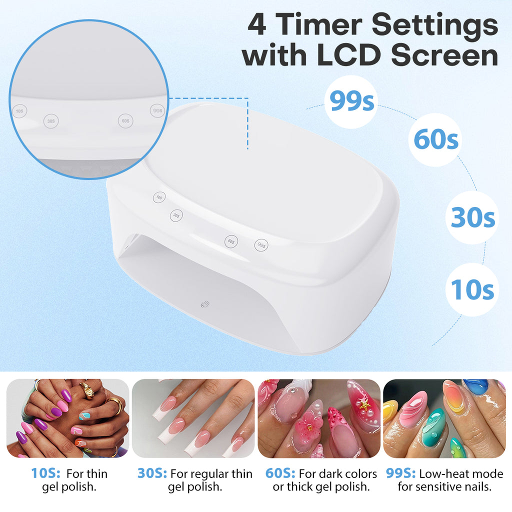 UV/LED Nail Lamp Dryer with Polish Holder L6