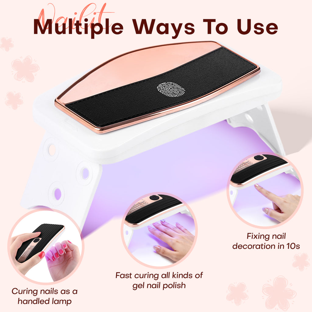 Slim Foldable UV LED  Nail Lamp: Space-Saving Design MINI7