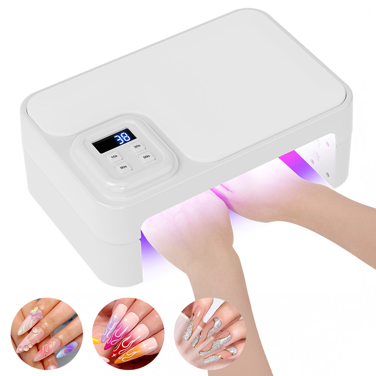 Foldable Nail Lamp with Detachable Rest L10