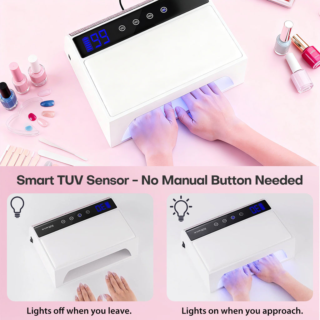 UV/LED Nail Lamp with Overhead Arm Rest SUN80