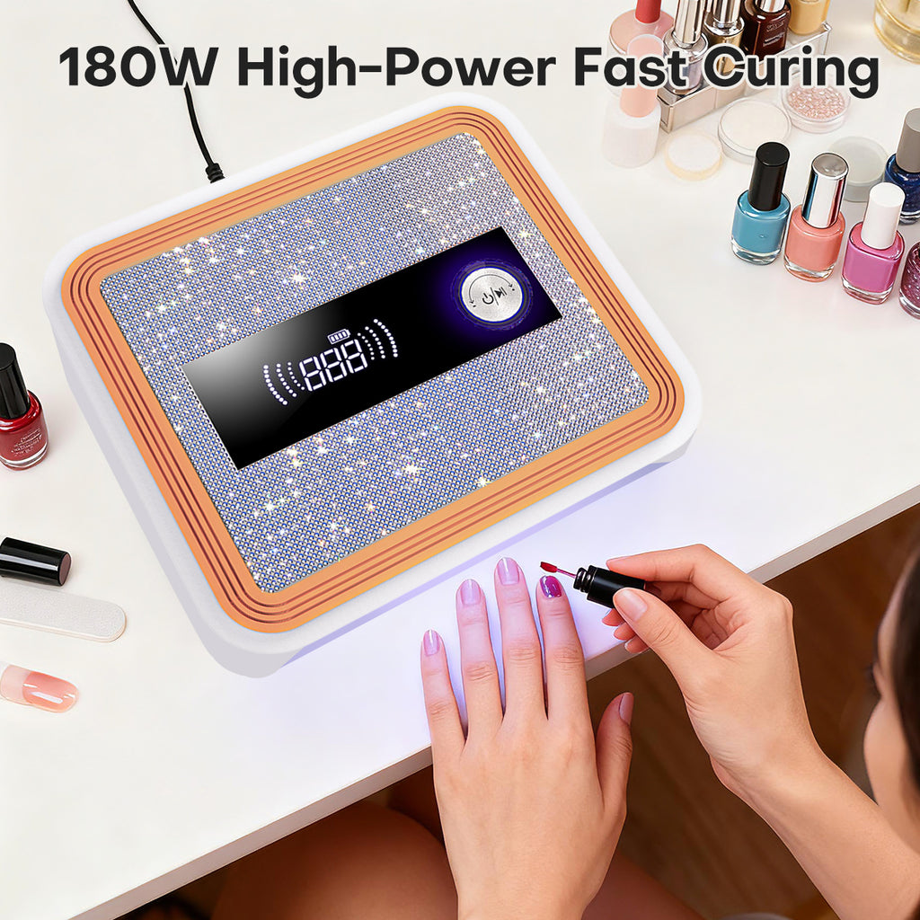 Elegant Crystal-Studded UV/LED Nail Lamp L14