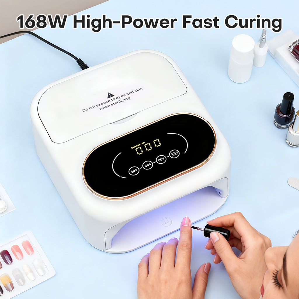 2-in-1 UV/LED Nail Lamp with Tool Sterilizer V16