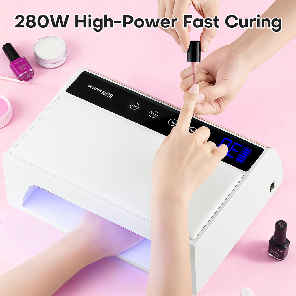 UV/LED Nail Lamp with Overhead Arm Rest SUN80