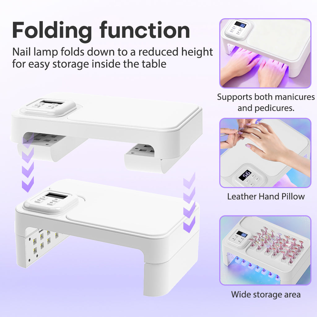 Foldable Nail Lamp with Detachable Rest L10