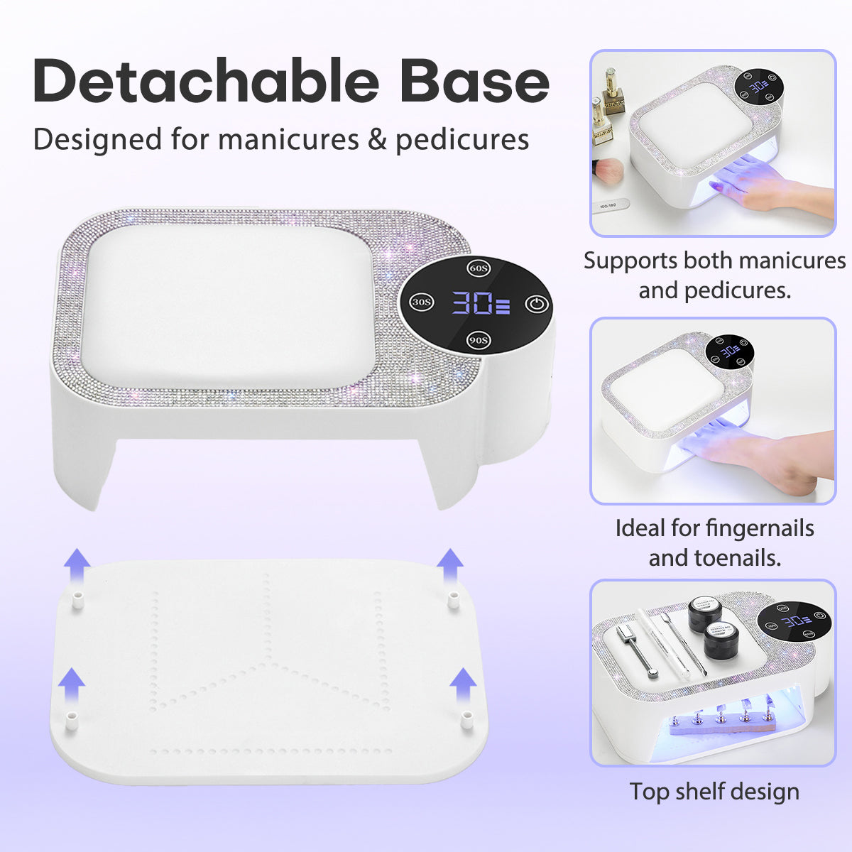 Rechargeable Cordless UV/LED Nail Lamp SUN22