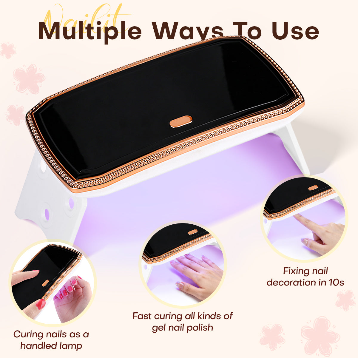 Slim Foldable UV LED  Nail Lamp: Space-Saving Design MINI9