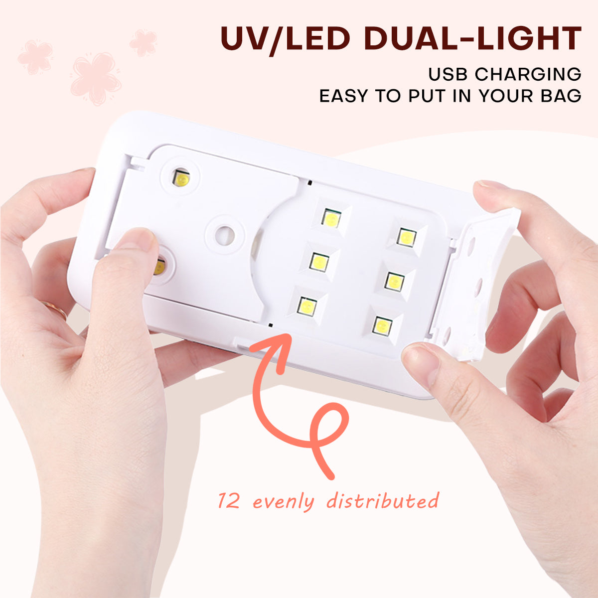 Slim Foldable UV LED  Nail Lamp: Space-Saving Design MINI6