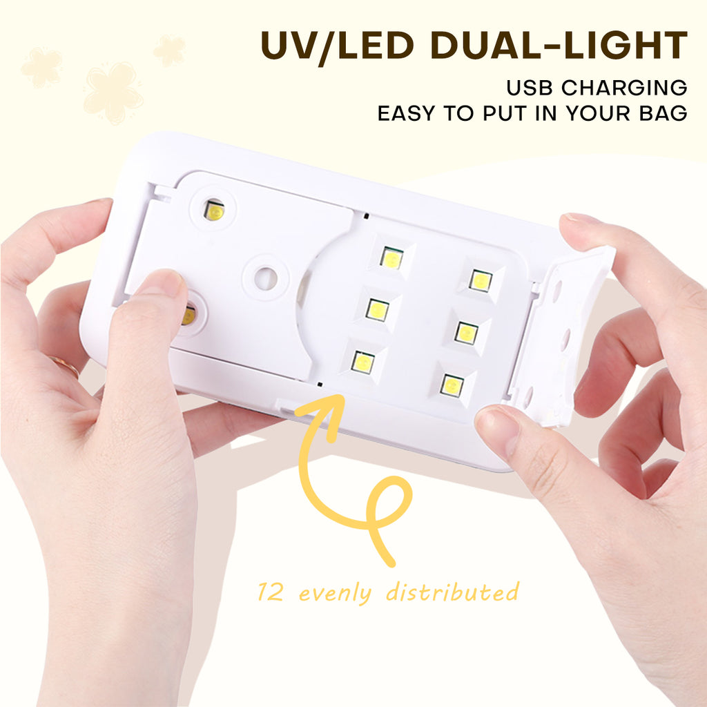 Slim Foldable UV LED  Nail Lamp: Space-Saving Design MINI8
