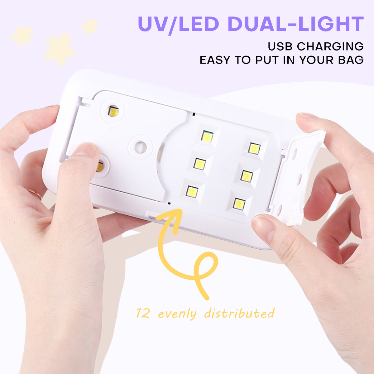 Slim Foldable UV LED  Nail Lamp: Space-Saving Design MINI10
