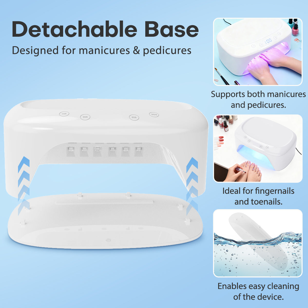 UV/LED Nail Lamp Dryer with Polish Holder L6