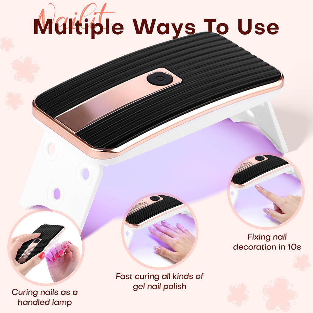 Slim Foldable UV LED  Nail Lamp: Space-Saving Design MINI6