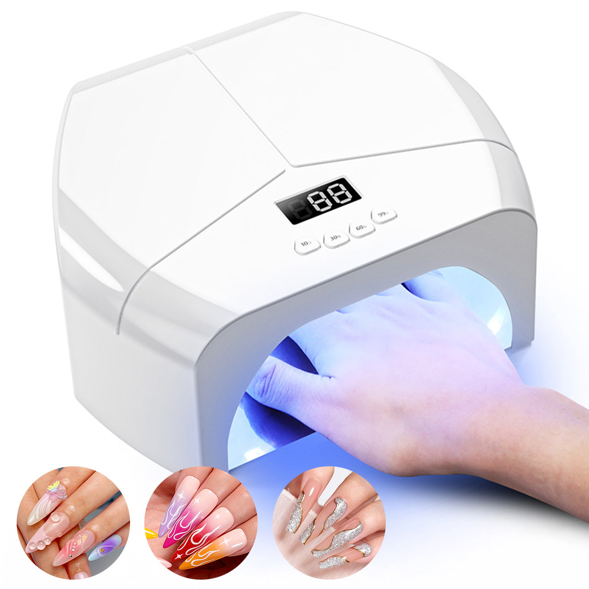 298W High Power Nail Lamp - 30s Extreme Speed Cure L8